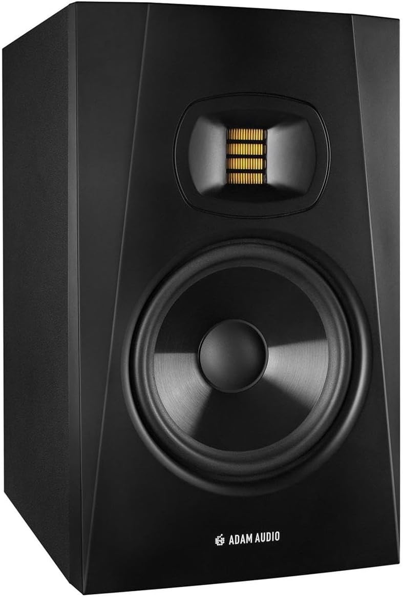 Adam Audio T7V 7-Inch Powered Studio Monitor (Pair) with FocusProAudio 25-Feet XLR Male to Female Microphone Cable Bundle (4 Items)