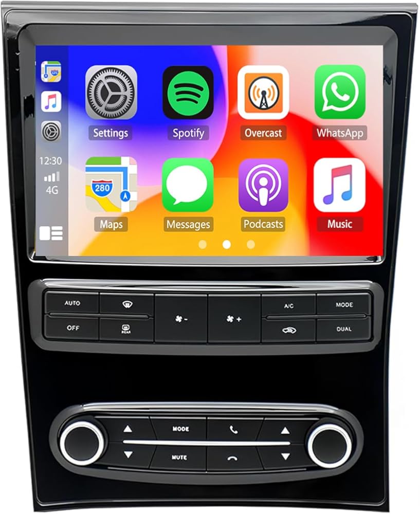 4+64G Car Stereo Radio for Lexus GS300 GS400 GS430 1998-2005,wirh Wireless Carplay/Android Auto,9Inch Touchscreen Radio with GPS Navigation/Bluetooth/Backup Camera/FM/AM/Mirror Link/SWC