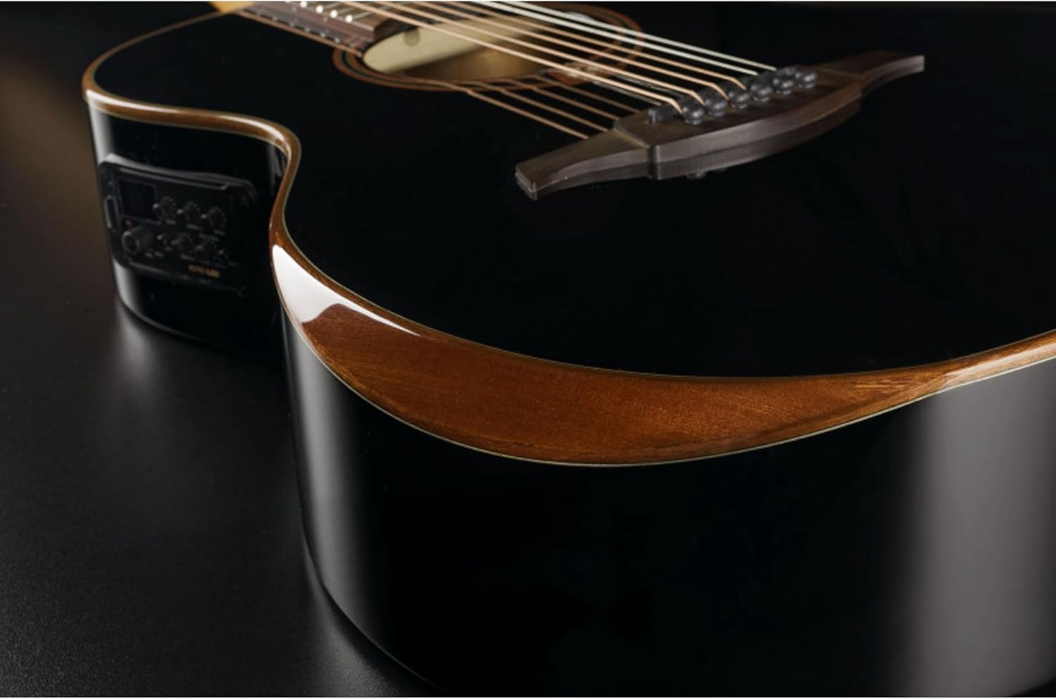 Lag Guitars Tramontane 118 Auditorium Cutaway Acoustic-Electric Black
