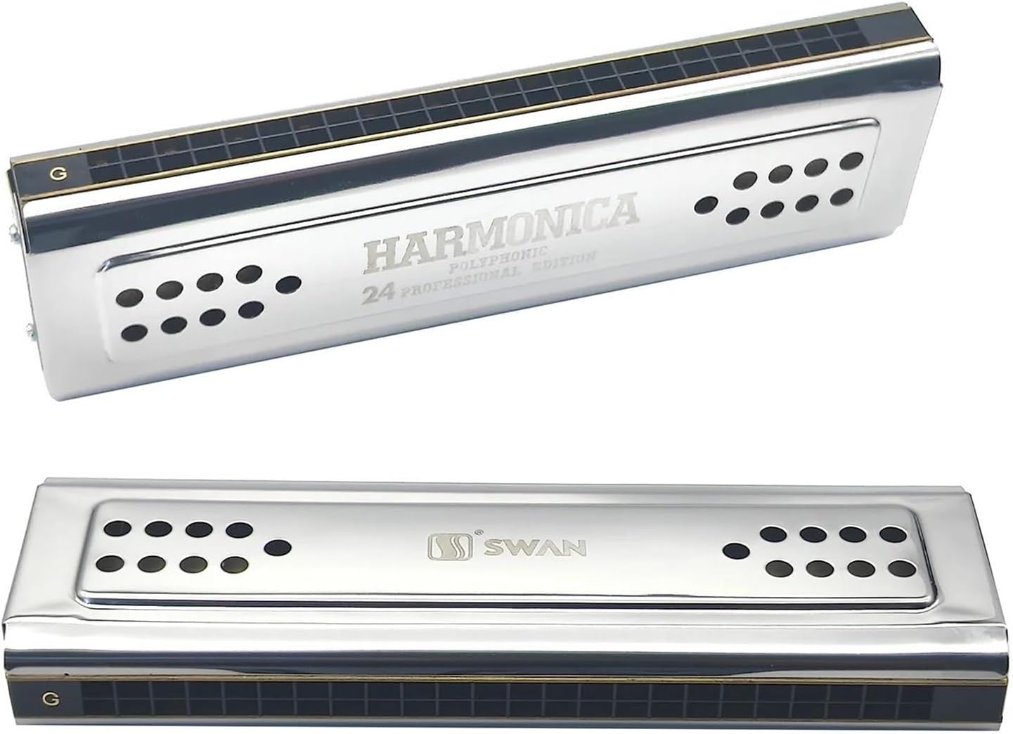 Musical Harmonica 24 Hole Vibrato Harmonica Woodwind Instrument