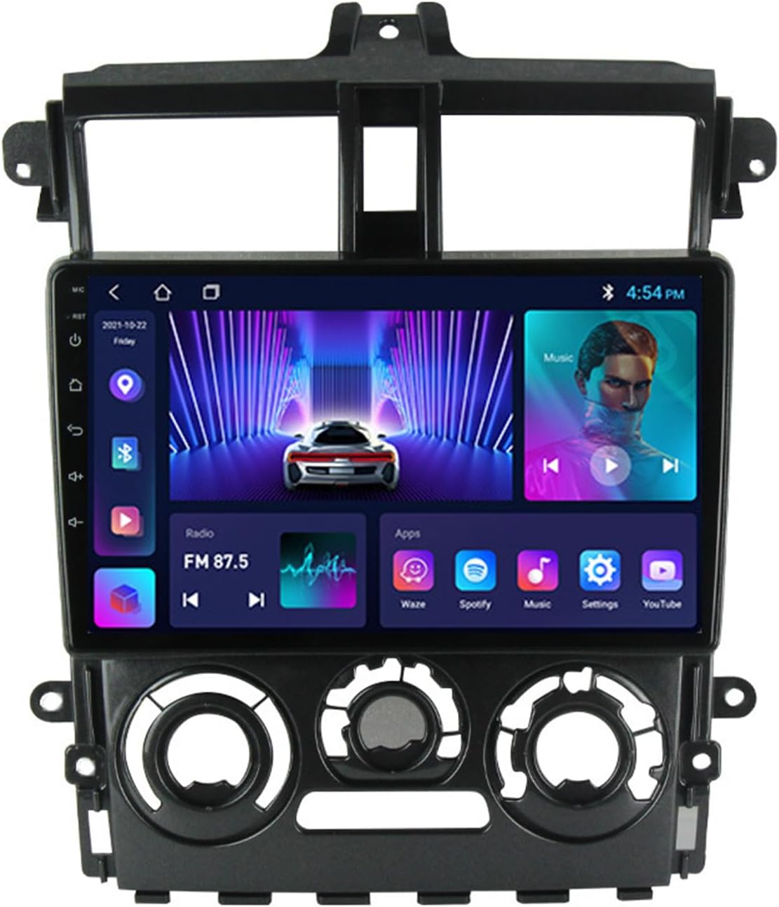 ADMLZQQ Android 12 Car Stereo Double Din Radio for Mitsubishi Colt Plus 2007-2012 GPS Navigation 10.2'' Multimedia Player Bluetooth with Car-Play 4G WiFi SWC USB Back Camera