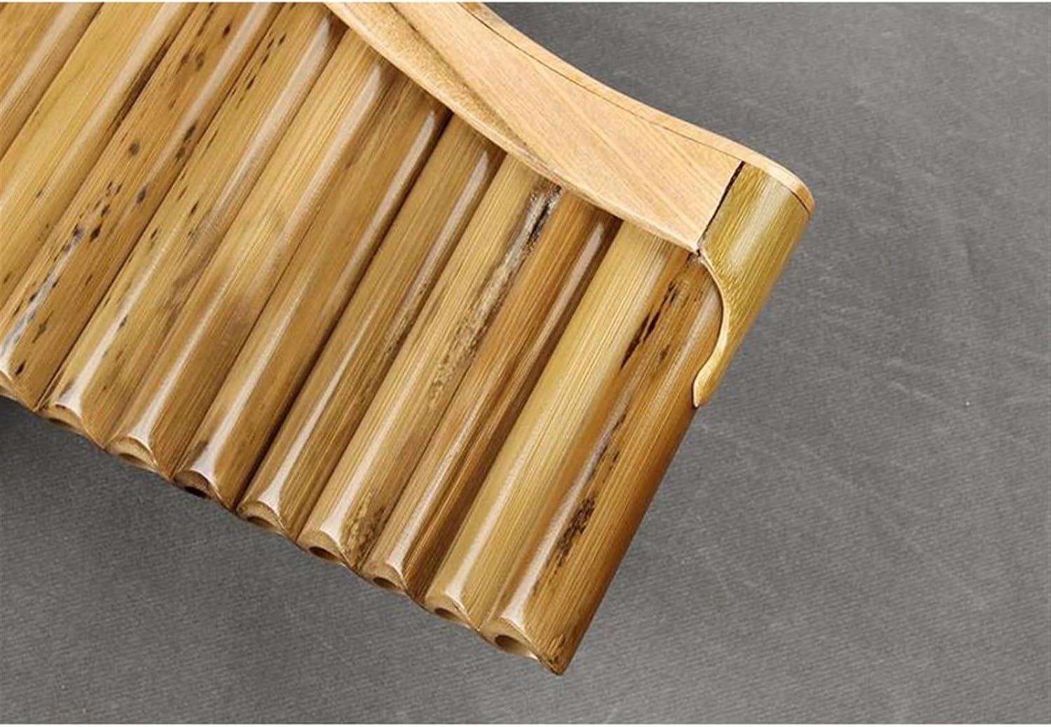 pan flute for beginners 22 Pipes Panflute Pan Flute Panpipes C Key Handmade Woodwind Folk Musical Instrument (Color : Left)