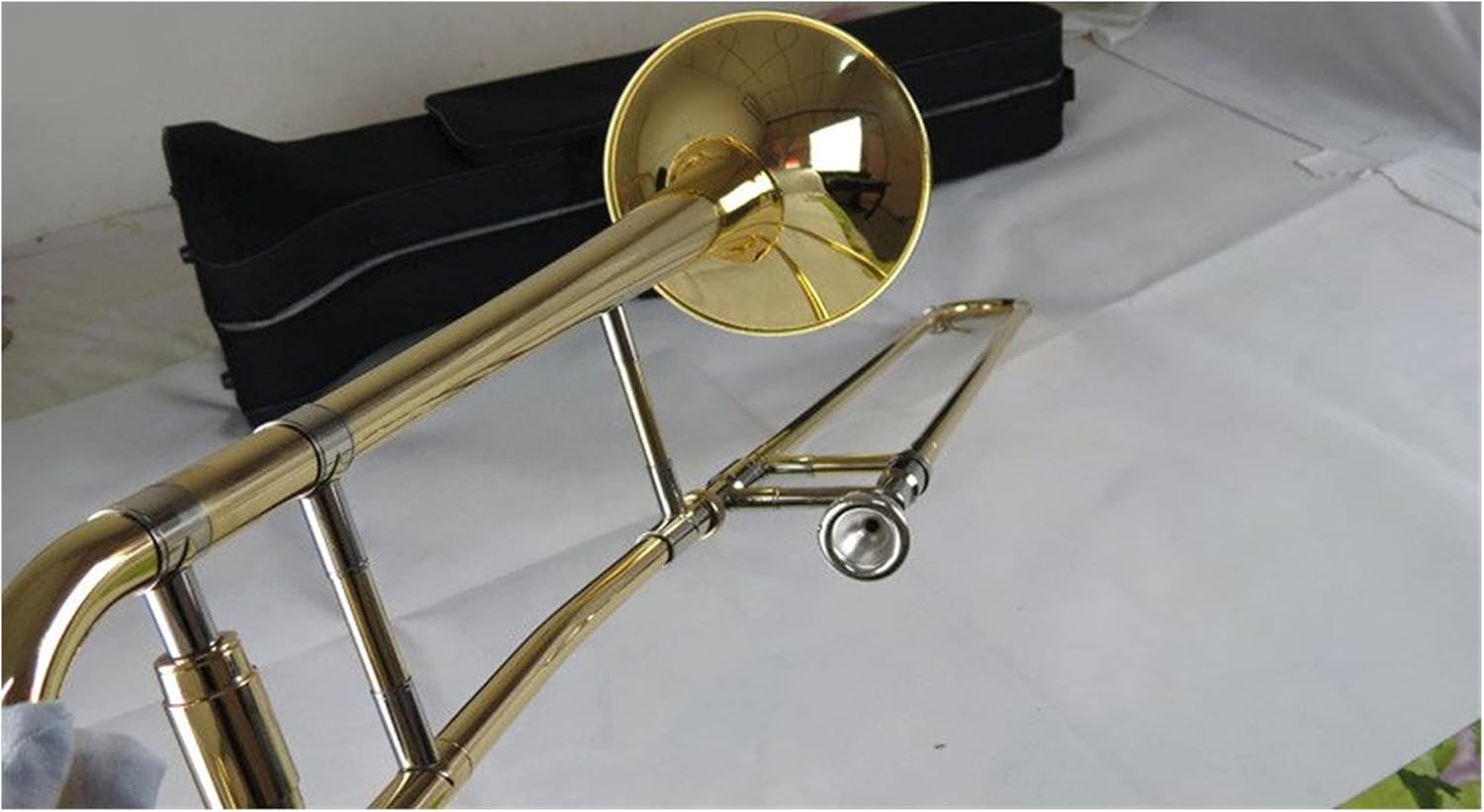 Student Trombone Trombone Tenor Bb/F Key Great Technique Sound Professional Brass Body Trombone Kit