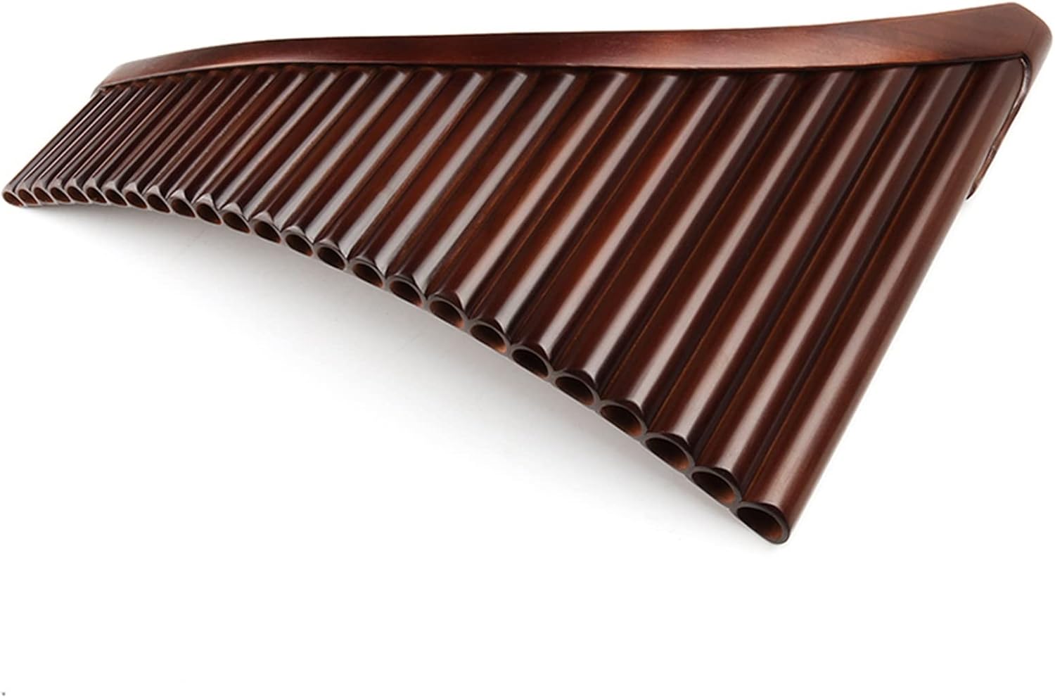 25 Pipes G Key Brown Pan Flute Traditional Woodwind Instrument Bamboo Handmade Pipe (Color : Right)