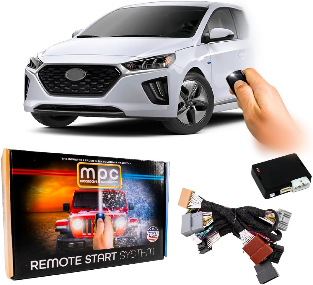 MPC Remote Start Kit Compatible with Hyundai Ioniq 2017-2022 || Plug and Play || Lock 3X to Start || USA Tech Support