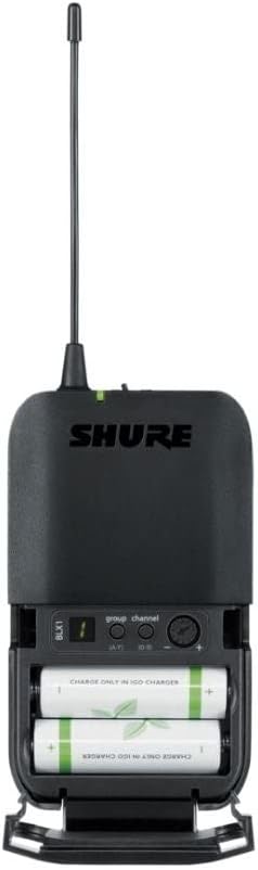 Shure BLX1288/W85 UHF Wireless Microphone System, 300ft Range, 14-Hour Battery Life, Includes Handheld & Lavalier Mics, Dual Channel Receiver, H11 Band