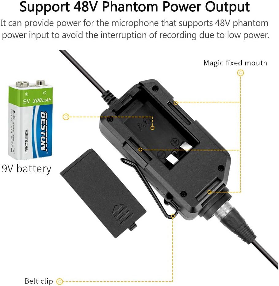 LinkFlex AD2 XLR /6.35mm-3.5mm Microphone Preamp Amplifier Audio Adapter Universal Replacement for Camera Smartphone Guitar Interface