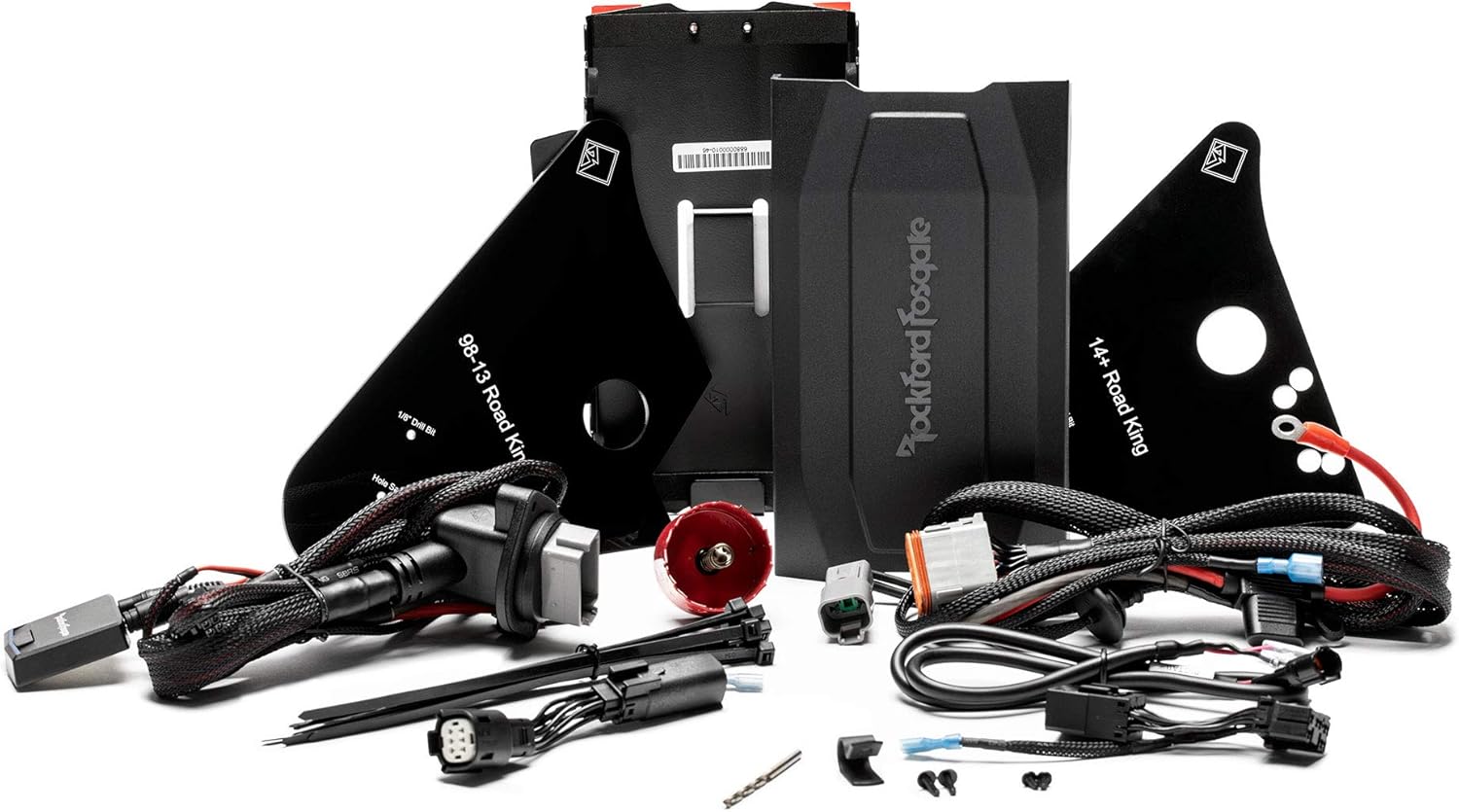 Rockford Fosgate RFK-HDRK Complete Amplifier Installation Kit for 1998+ Harley Davidson Road King Motorcycles