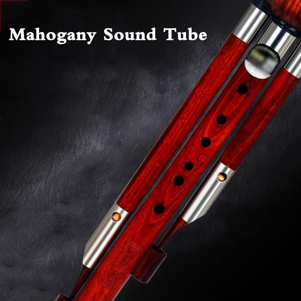 Flutes Musical Instruments Gourd Musical Instrument Beginner Professional Playing The Gourd Mahogany Sound Tube Soft Tone Send Lanyard and Box (Color : Red, Size : G-Key)