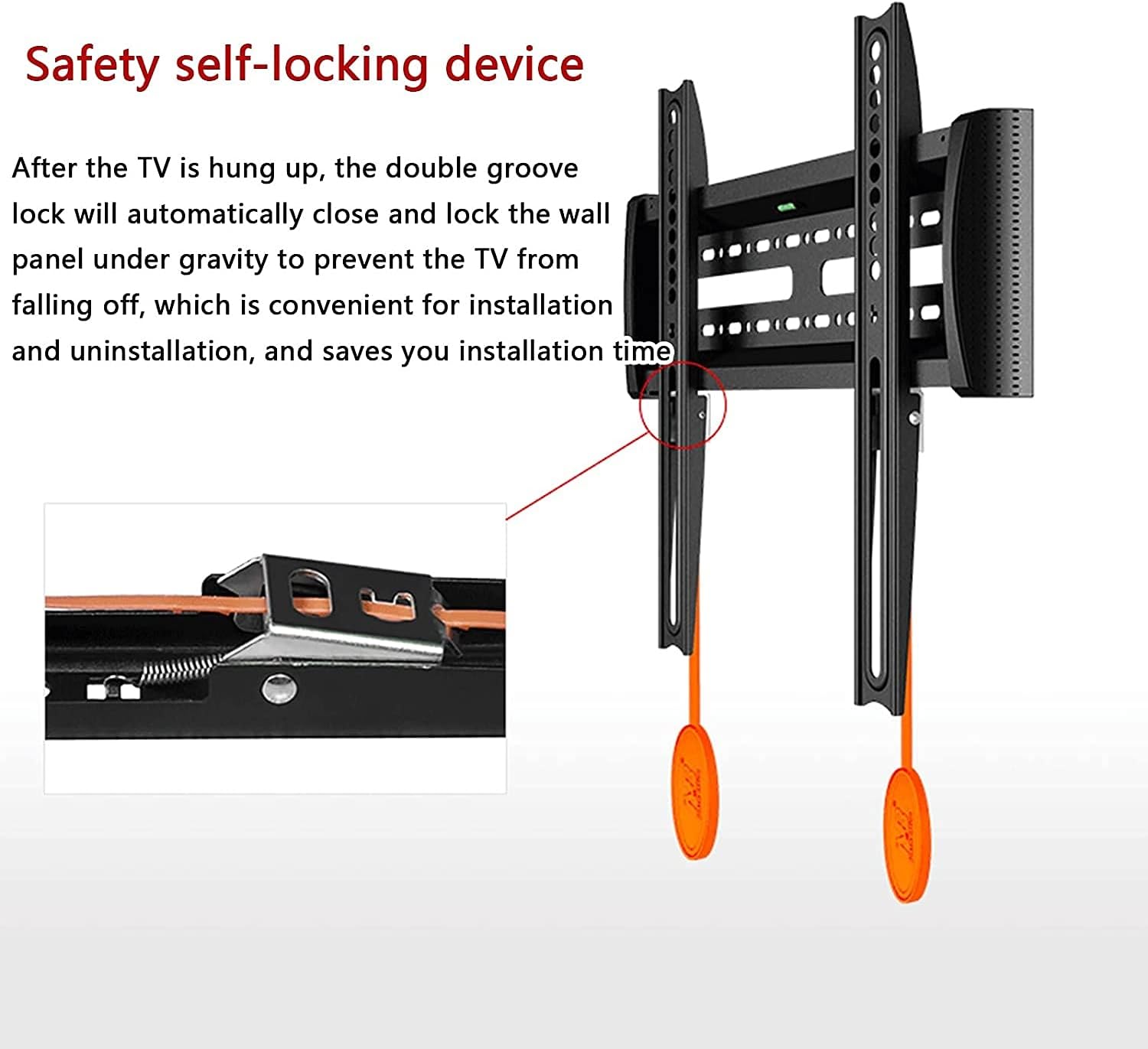 Fixed TV Wall Mount for 32-55 Inch TVs - Ultra Slim Bracket, Max 400x400mm, Load-Bearing up to 36kg, Compatible with LED, LCD, OLED, and Plasma TVs.