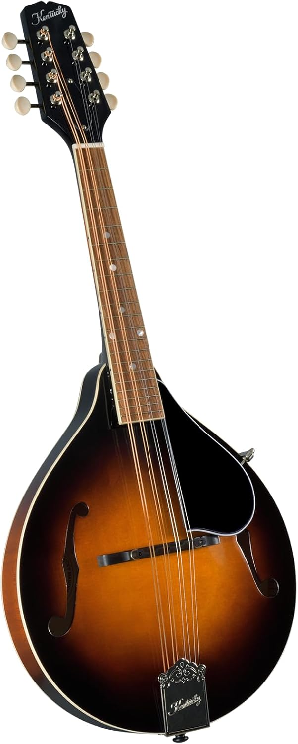 Kentucky KM-150 Standard All-Solid A-Model Mandolin with Instrument Alley Bag, Tuner, Picks, Strap, Strings Bundle