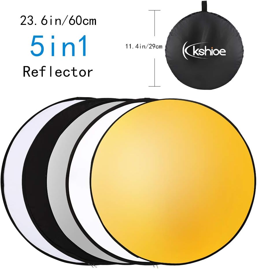 Photography Lighting Kit, 6.5x10feet/2x3m Backdrops Stand Support System, 5 in 1 reflectors, 1600w 5500k Umbrellas Softbox Continuous Lighting Kit for Portrait, Product and Video Shooting