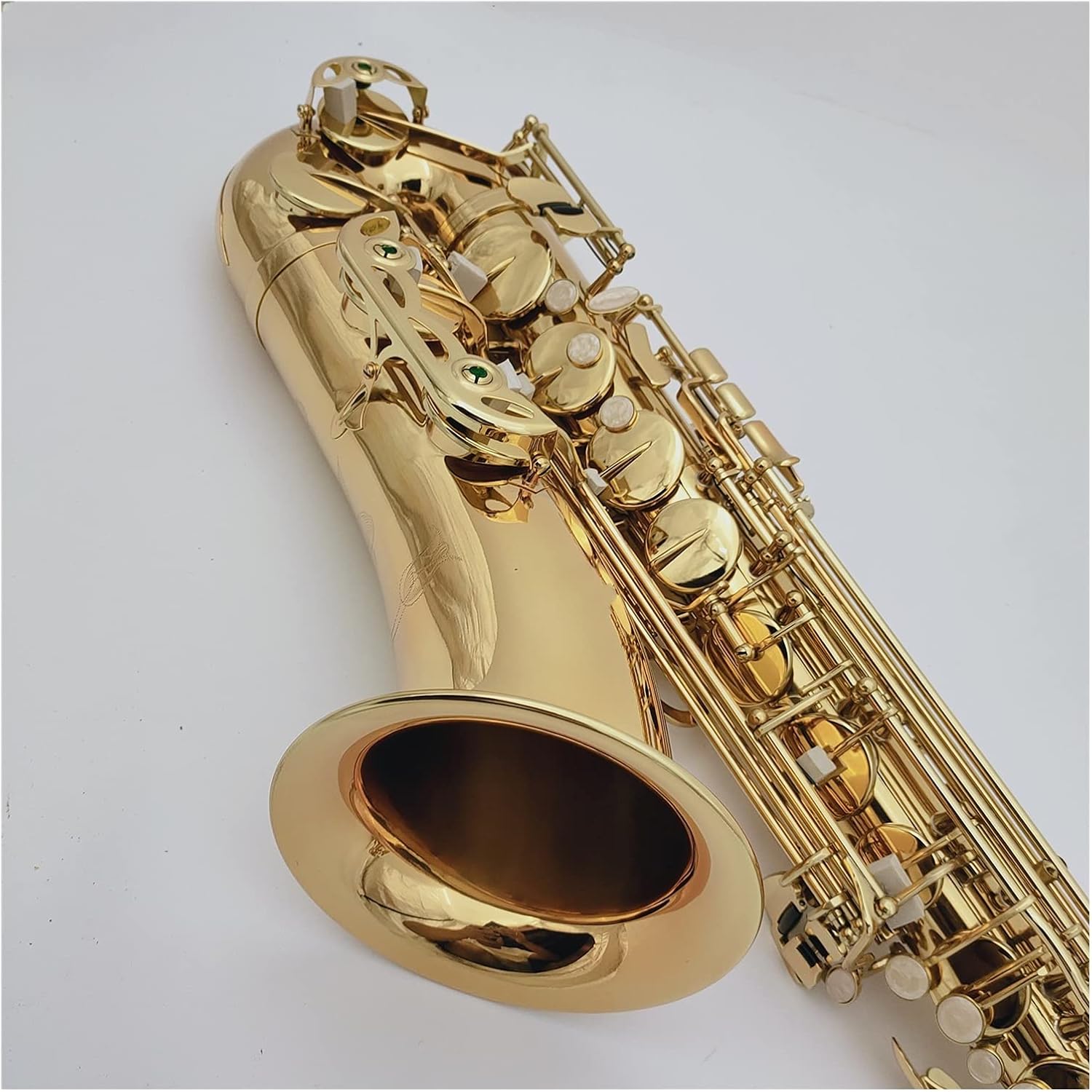 Sax Beginners Kit Tenor Saxophone Bb Tune Brass Gold Lacquer Musical Instrument with Case Accessories Wind Instrument