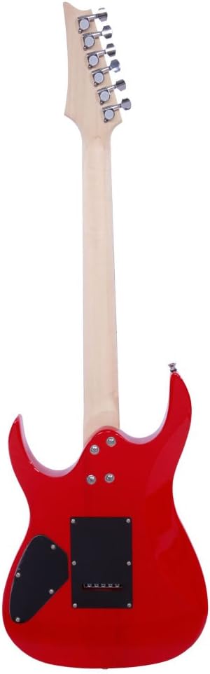 Professional Electric Guitar Guitar Bag Strap Pick Tremolo Bar Link Cable Set (Red)