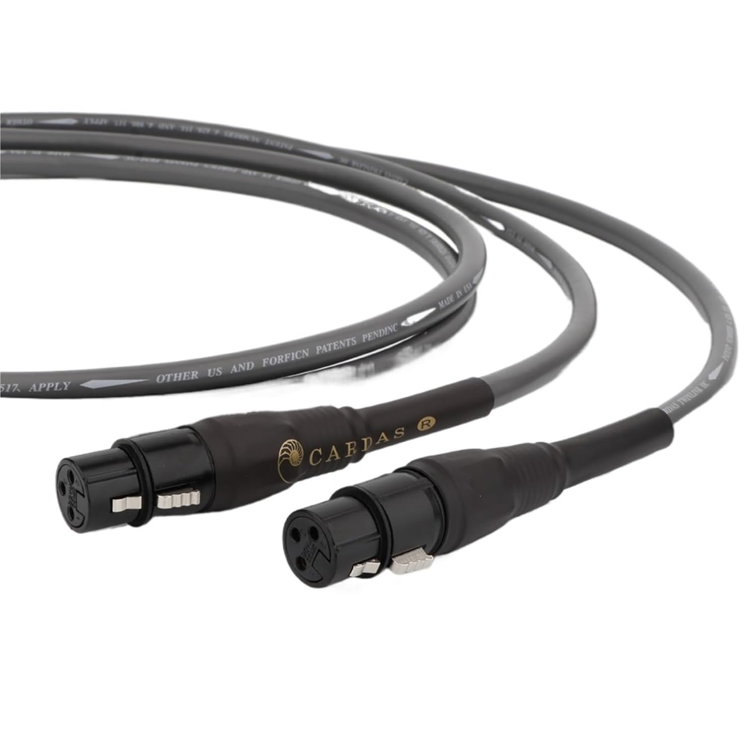 2RCA to 2RCA Audio Cable OCC Copper Single Line Wire Audio Interconnect Cable HiFi Single Wire(XLR to XLR,0.5m)