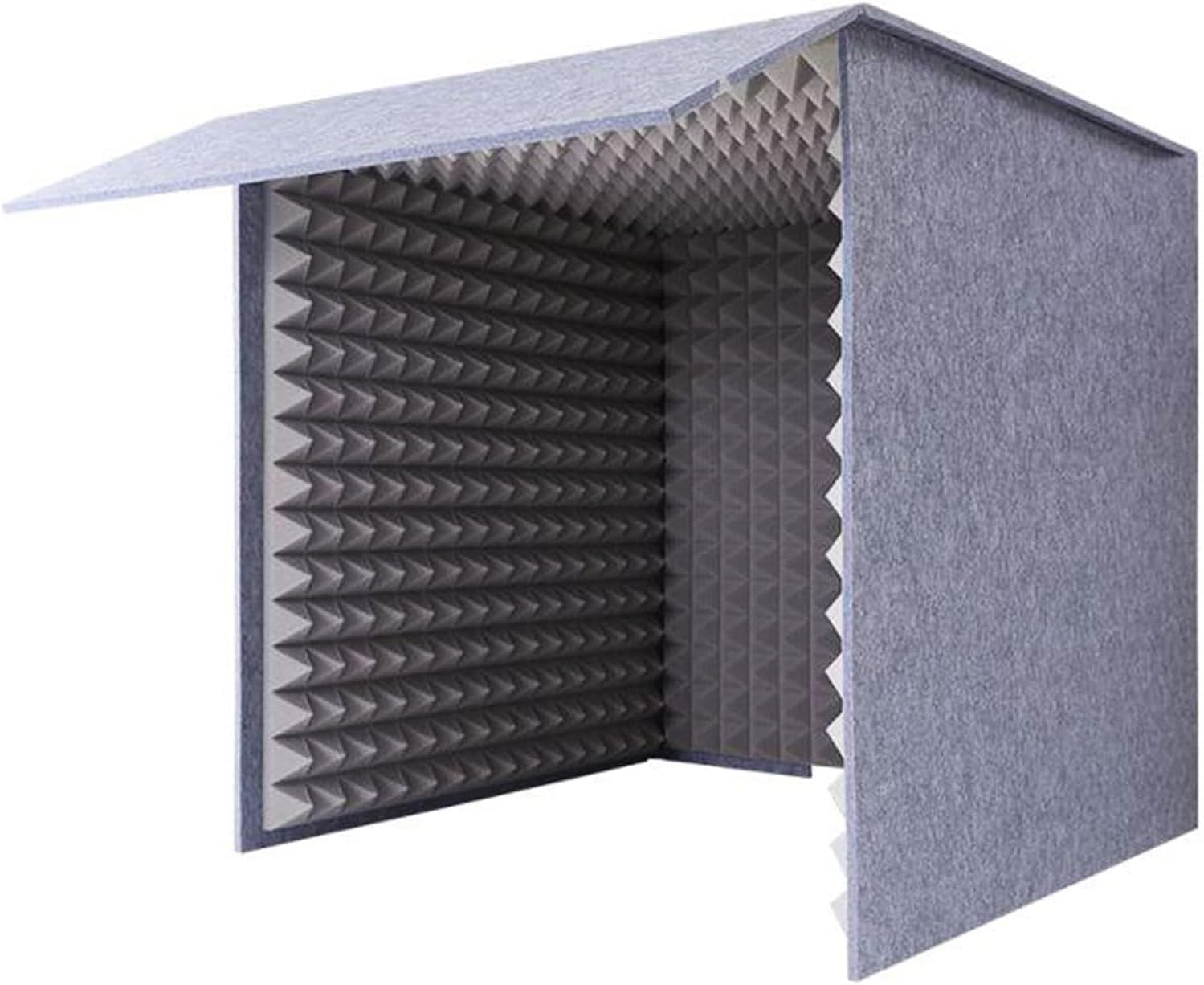 Portable Soundproof Booth Desktop, Desktop Vocal Recording Booth, Music Recording Equipment Filter Vocal, Soundproof for Recording, Working, Live Streamer, Podcasting