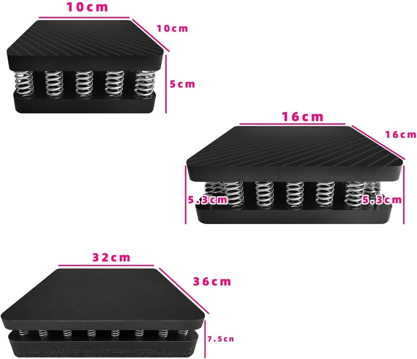 Speaker Stand Speaker Stand KTV Professional Audio Foot Nail Rack Stand Ground Shock Absorber Bar Subwoofer Shock Absorbing Speaker Shock Pad Speaker Mounts and Media Stands(16x16x5.3cm)