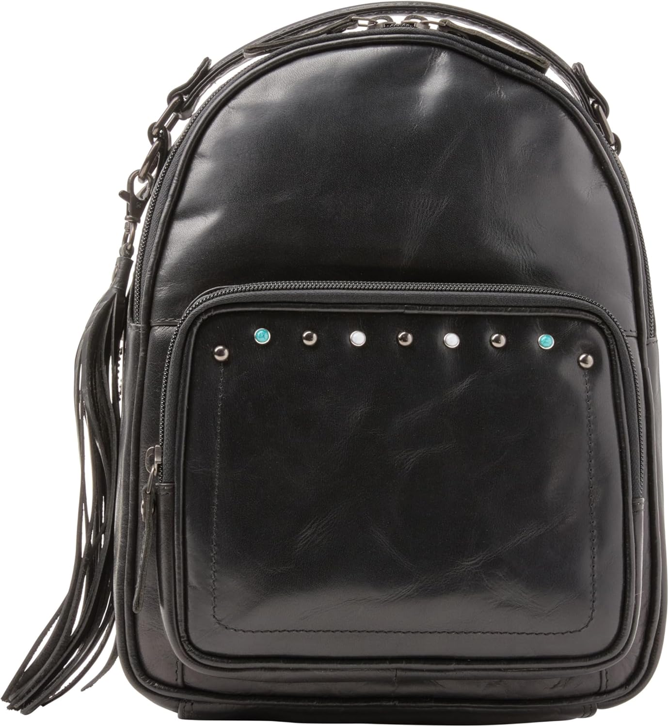 Lady Conceal Concealed Carry Sawyer Leather Backpack (Dusty Black)