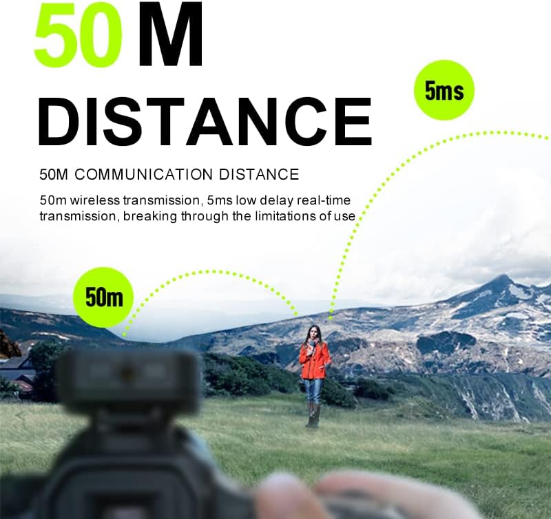 Zerobyte Compact Wireless Microphone System, 2.4G radio microphone SLR clip mobile phone camera live interview recording collar wireless condenser microphone