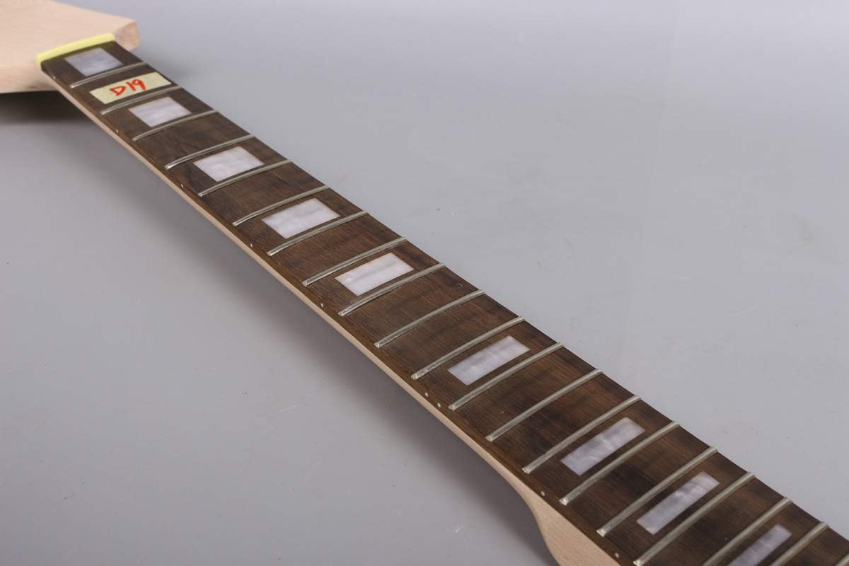 Yinfente Bass Guitar neck 22 fret 30inch Maple Rosewood Fretboard Block Inlay Paddle Head Small Child Bass Guitar Necks DIY