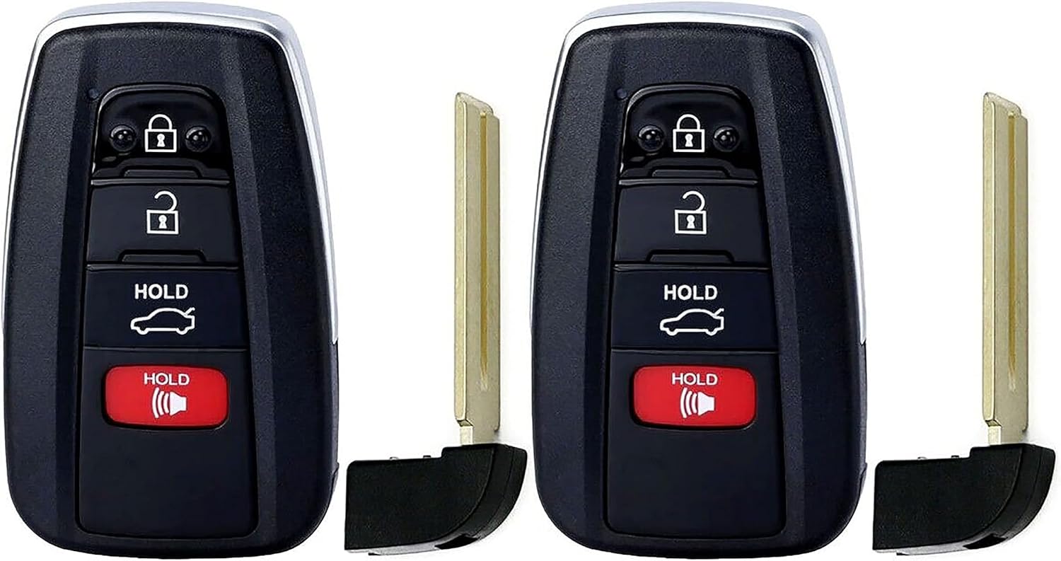 2X New Quality Replacement Prox Key Fob Compatible with & Fit for 2019 Toyota Avalon Non-Hybrid Only - MPN HYQ14FBE-01