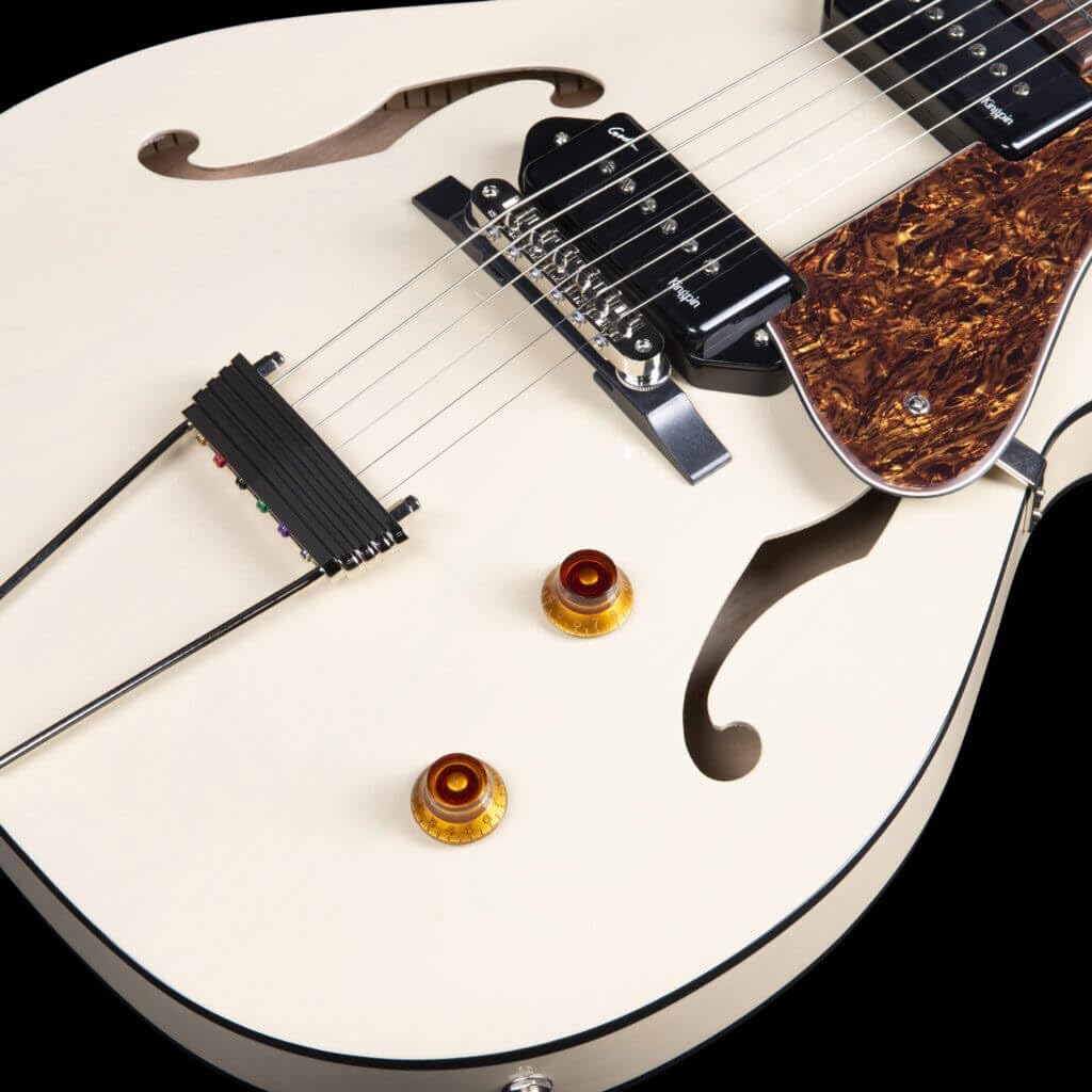 Godin 5th Avenue TL Kingpin P-90 Hollowbody Electric Guitar - Cream