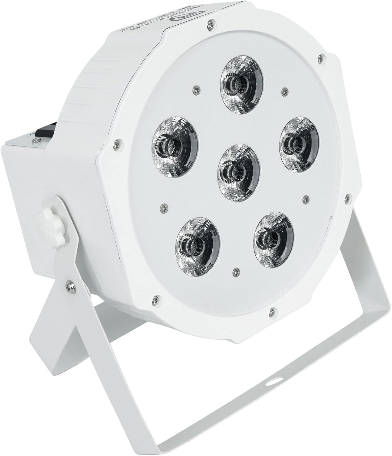 (8) Rockville Battery PAR 6RF White Rechargeable Wireless DMX Lights+Backpack