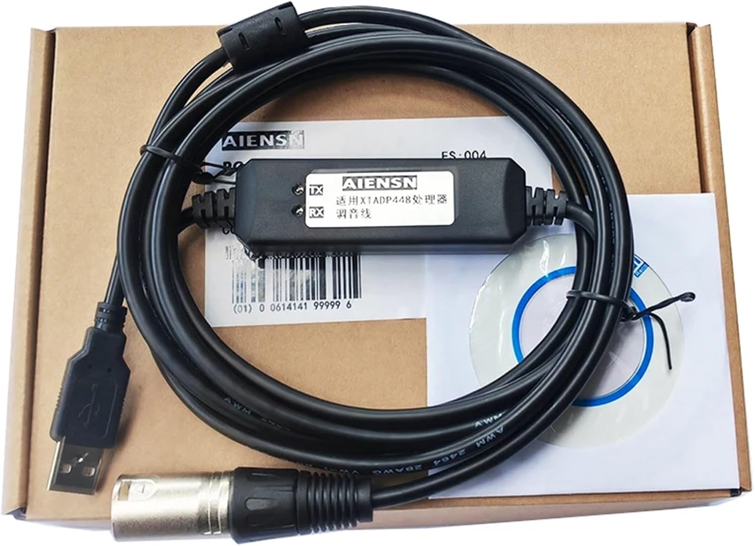 USB to XLR XLR Male XTA Audio Processor and PC 485 Communication Cable XTADP448 Data Cable