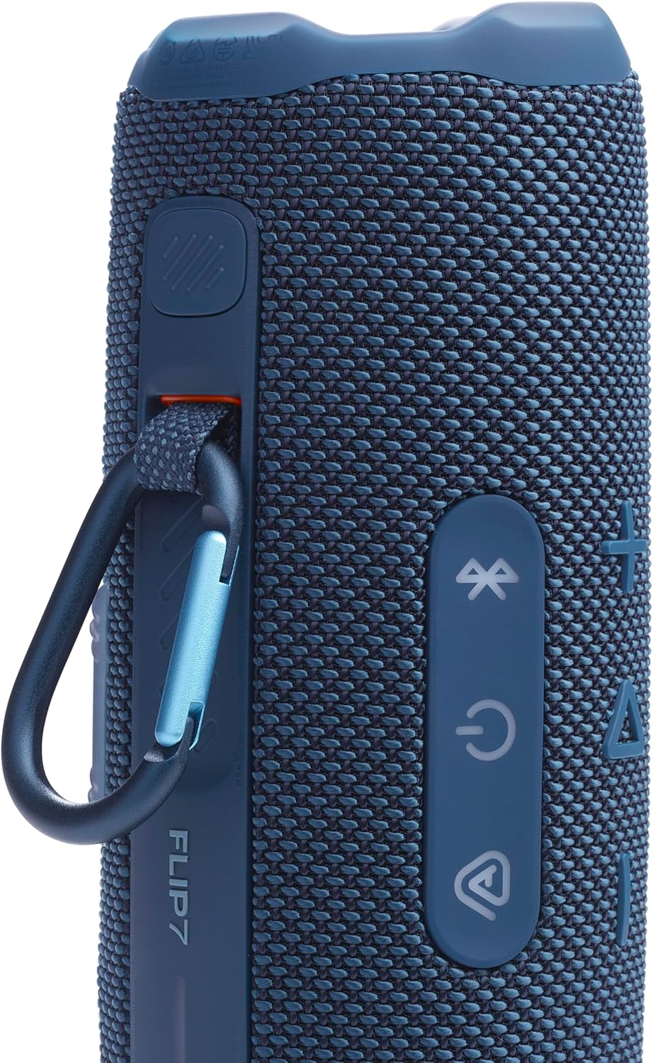 JBL Flip 7 - Portable Waterproof and Drop-Proof Speaker, Bold Pro Sound with AI Sound Boost, 16Hrs of Playtime, and PushLock System with Interchangeable Accessories (Blue) (Renewed)