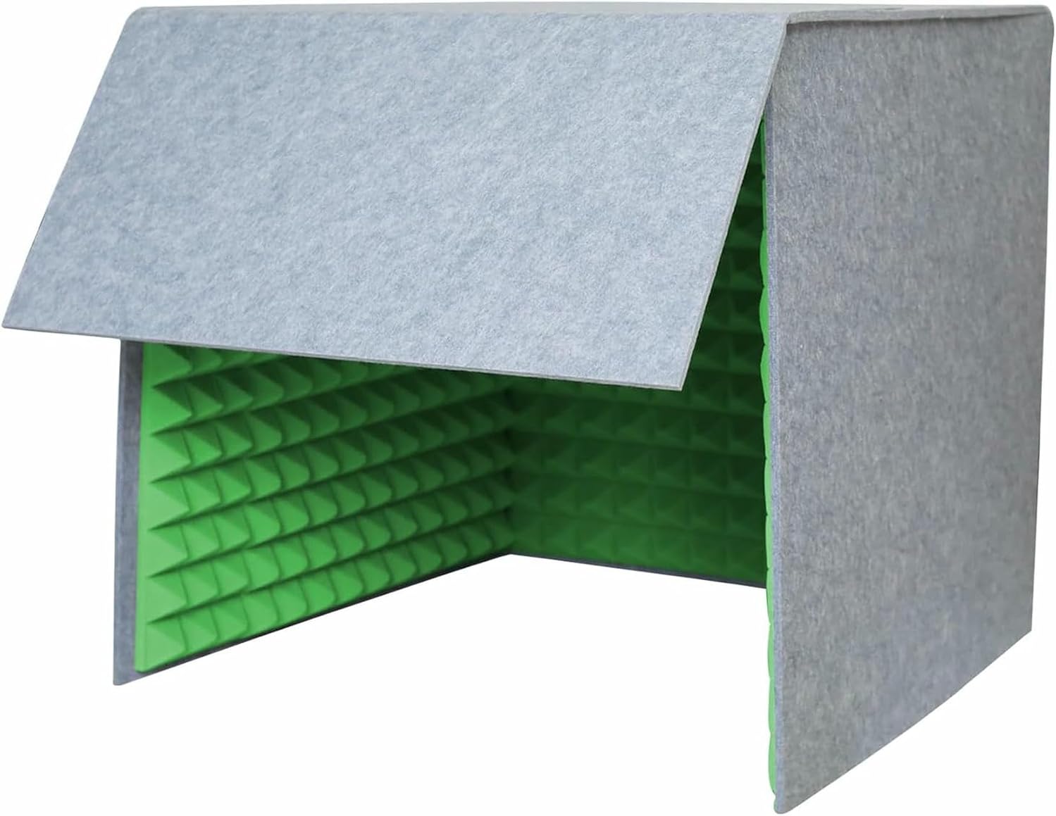 Desktop Recording Cover, 31.4in Modern Square Sound Proof Box, Foldable Sound Isolation Booth Room, Portable Vocal Booth for Office Study Remote Work