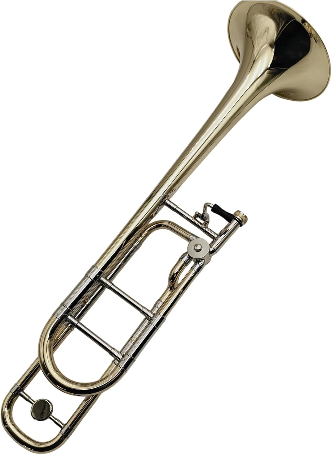 Adult Trombone Instrument Bb/F Tenor Trombone Brass Lacquer Gold Plated Professional Instrument With Mouthbox