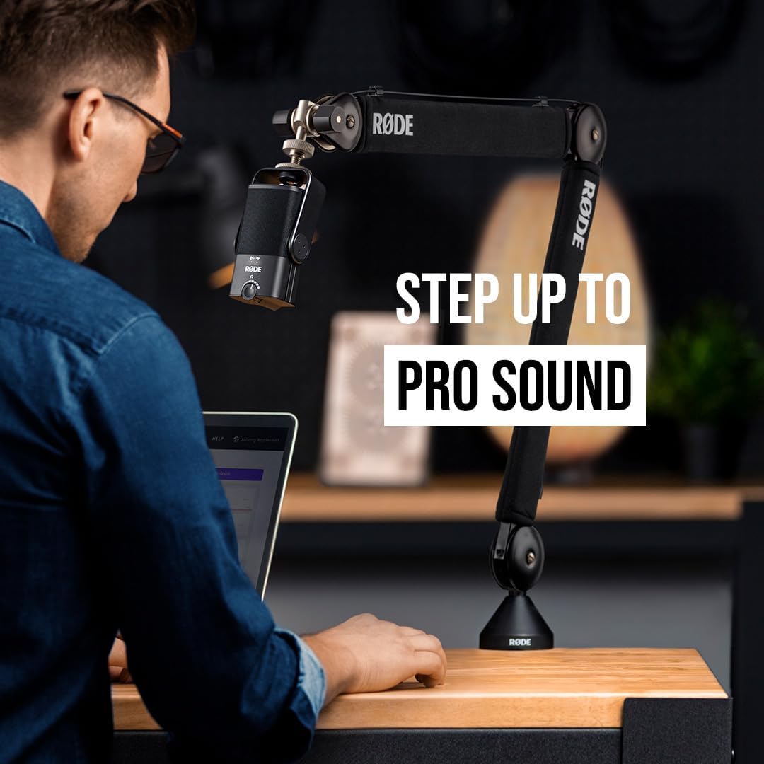 RØDE NT-USB Mini Versatile Studio-quality Condenser USB Microphone with Free Software for Podcasting, Streaming, Gaming, Music Production, Vocal and Instrument Recording,Black