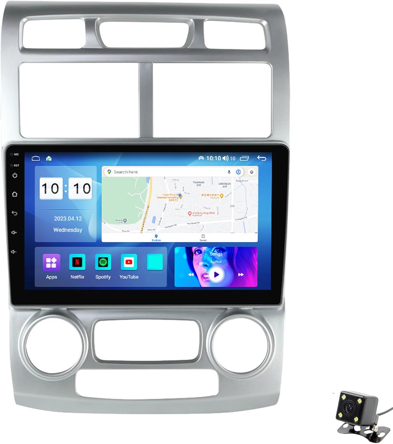 ADMLZQQ Double Din Car Stereo Multimedia with Bluetooth and 9