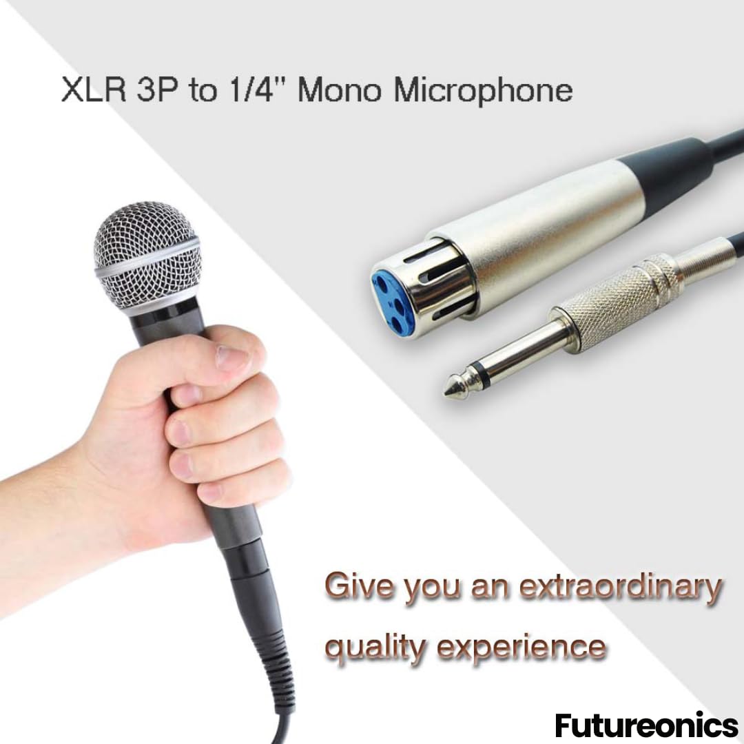 (10 Pack 100Ft XLR 3P Female to 1/4