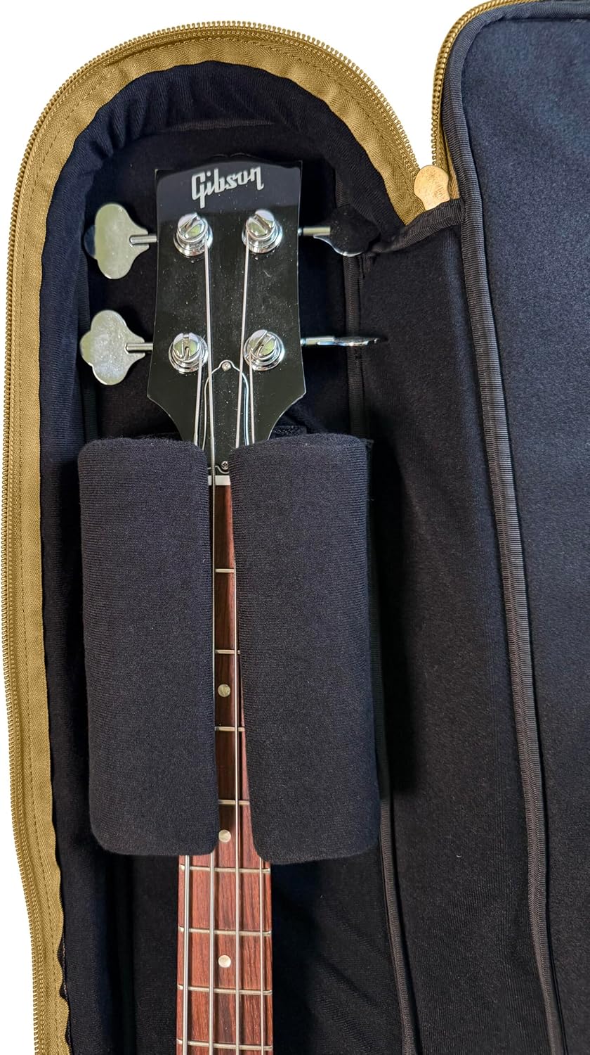 BARTON Lockdown Series Premium Full Scale Bass Guitar Gig Bag, Dune