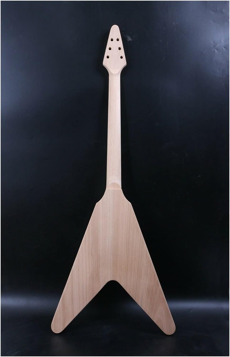 FLFL 1set Guitar Kit 22 Guitar Neck Guitar Body Mahogany Rosewood Flying V Unfinished Guitar Kit