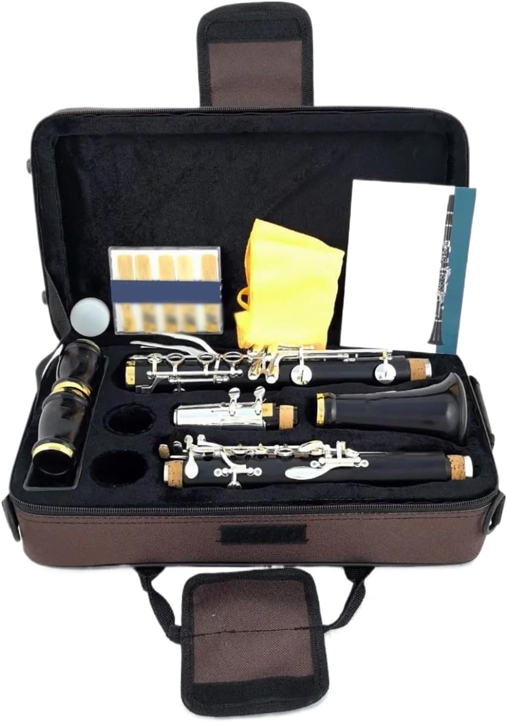 Clarinet Musical Instruments Clarinet Bb Wood Ebony Silver Plated 18 Keys Ebony Clarinet