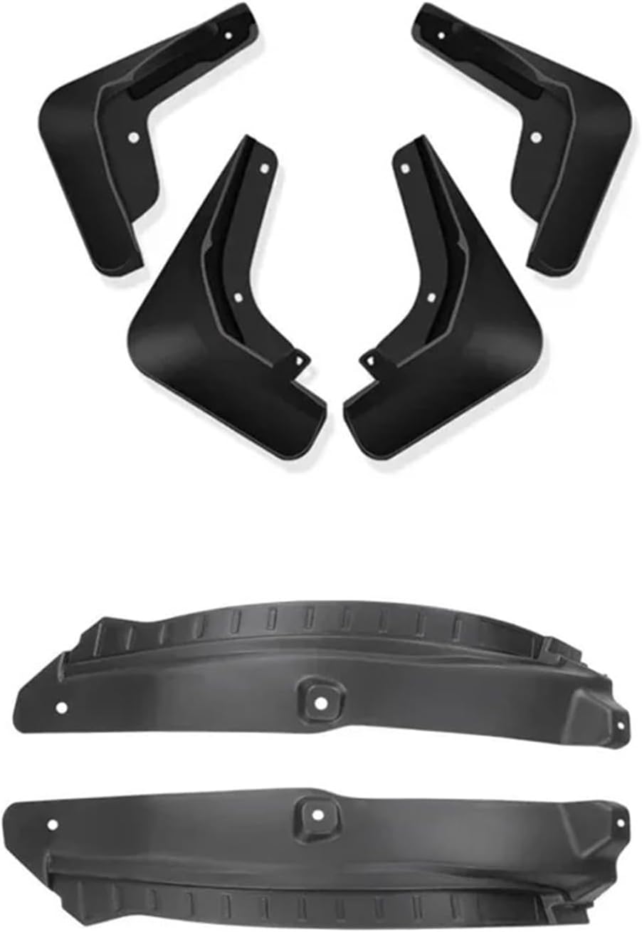 Compatible For BYD Sealion 7 EV 2024 2025 Car Rear Wheel Anti-Sand Mudguard Liners Splash Board Automobile Exterior Protection Accessories(Six piece set)