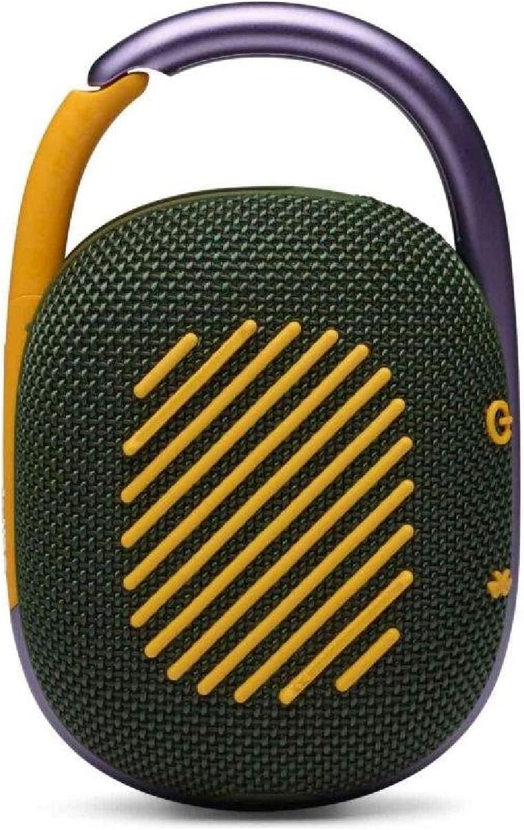 JBL 2 Pack Clip 4 Waterproof Wireless Audio Bluetooth Speaker Bundle (Green)