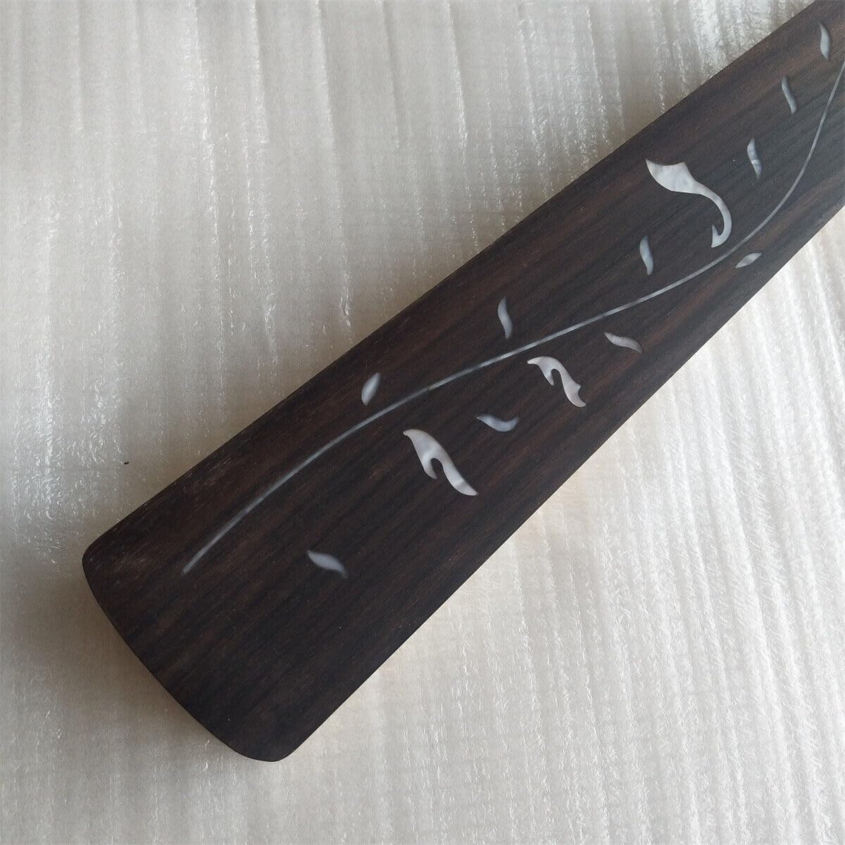 Fretless J BASS Guitar Neck Maple 20 Fret Rose Real Inlay 4 String Gloss