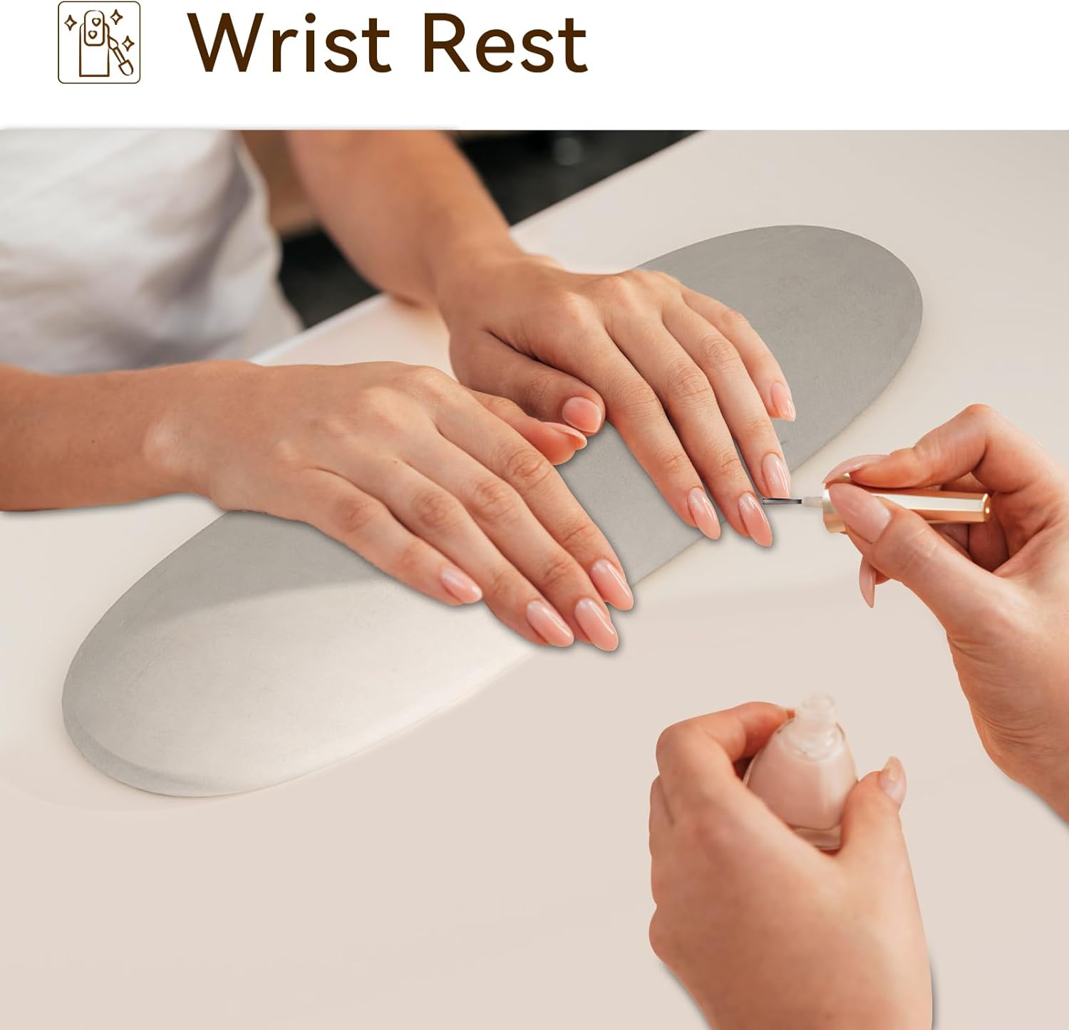 ARTETHYS Portable Nail Desk with Drawers White Manicure Table Nail Station with Shelves L-Shaped Salon Corner Nail Art Equipment for Nail Tech