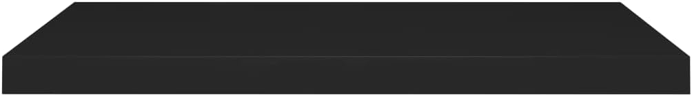 Modern Style Floating Shelves,Wall Storage Shelves,Wall Mounted Shelf Organizer Unit Display Shelf,for Living Room,Bedroom,Kitchen,Bathroom,Office,2 pcs Black 31.5