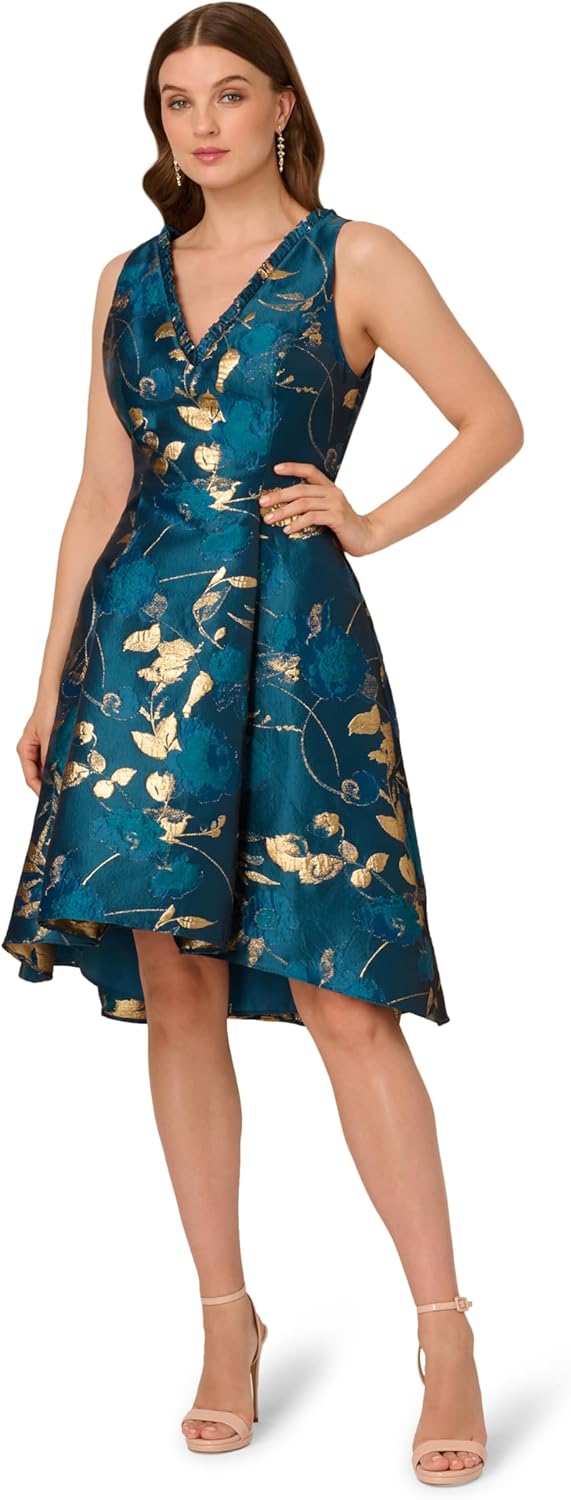 Adrianna Papell Women's Fit and Flare Midi Dress