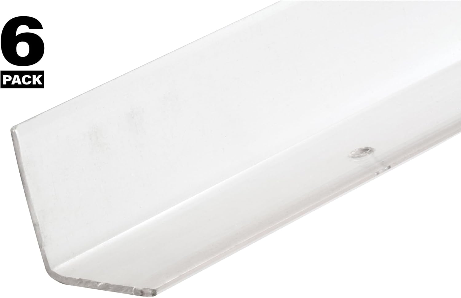 Prime-Line MP10068 2-1/2 x 48 In. Clear Corner Shield with Screws (6 Pack)