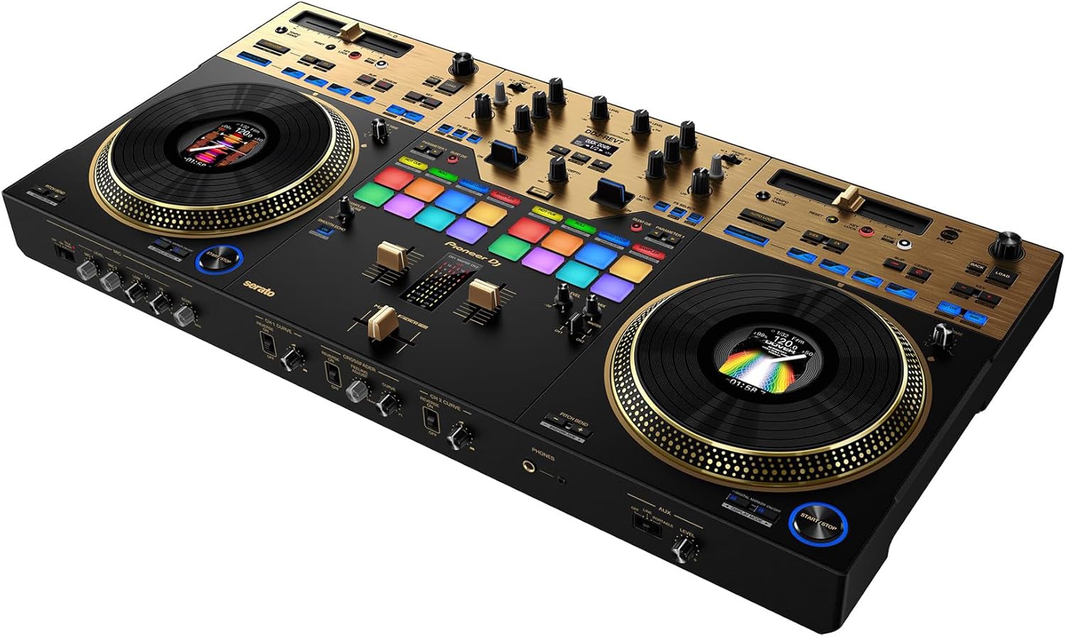 Pioneer DJ DDJ-REV7-N 2-Deck Serato DJ Controller - Limited Edition Gold