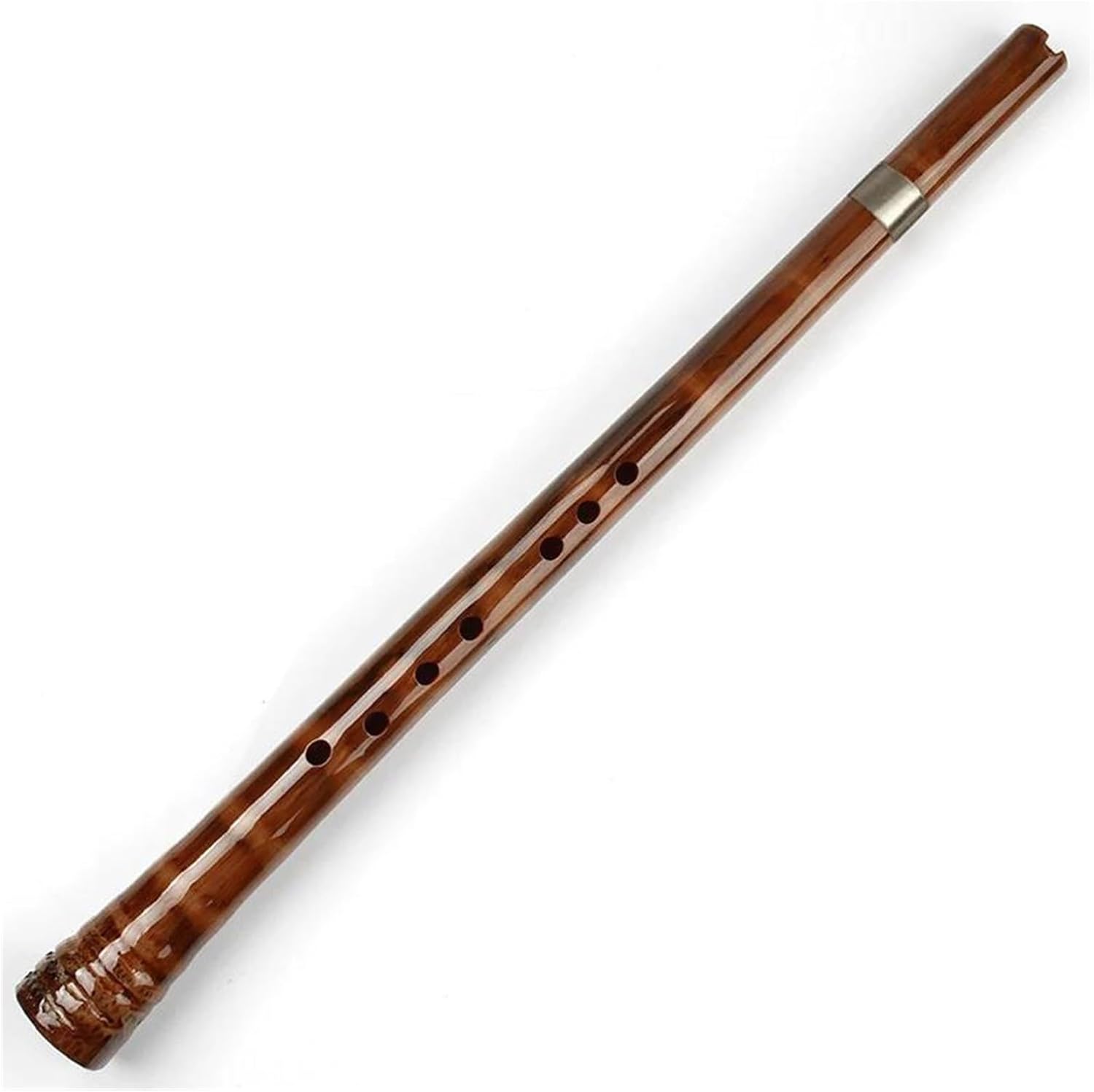 C Bamboo Flute F Key 8 Hole Professional Traditional Woodwind Instrument Glossy(GKey2)