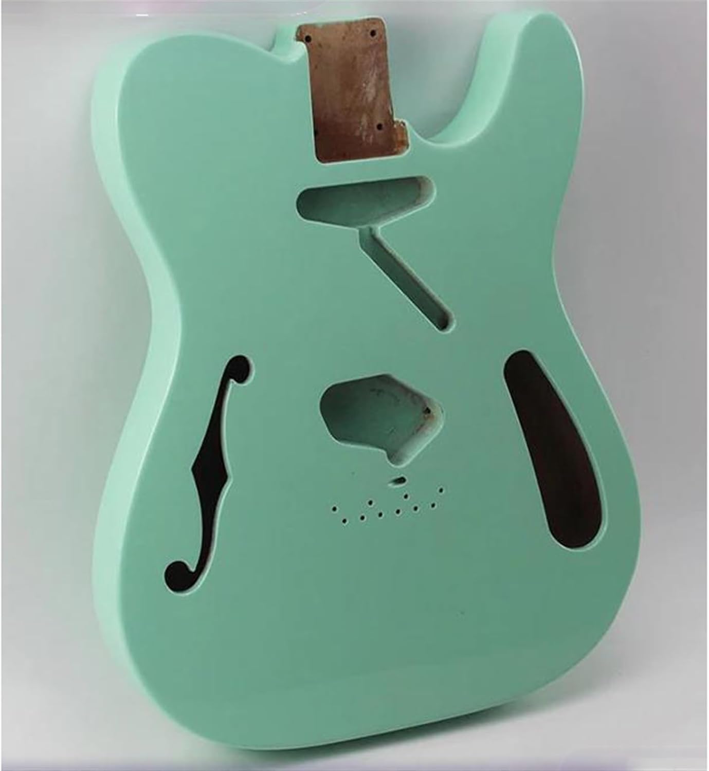 Guitar Body Guitar Replacement Parts Green Electric Guitar Body Alder Wood With Semi-hollow 