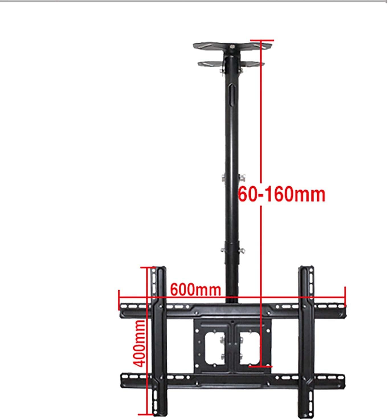 TV Stand,tv Wall Mount TV Ceiling Mount, Adjustable Wall Ceiling Tilting TV Mount, Fits Most 32-70inch TVs, Mount On Vaulted Ceilings,60260cm