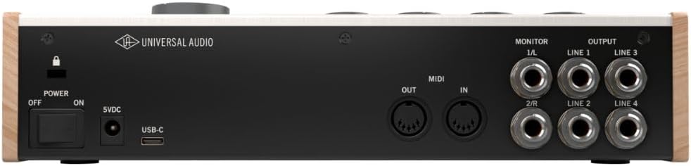 Universal Audio Volt 476P USB-C Audio Interface Bundle w/Samson Over-Ear Stereo Headphones, 2-Pack Pig Hog 8mm XLR Mic Cable, 2-Pack Pig Hog 