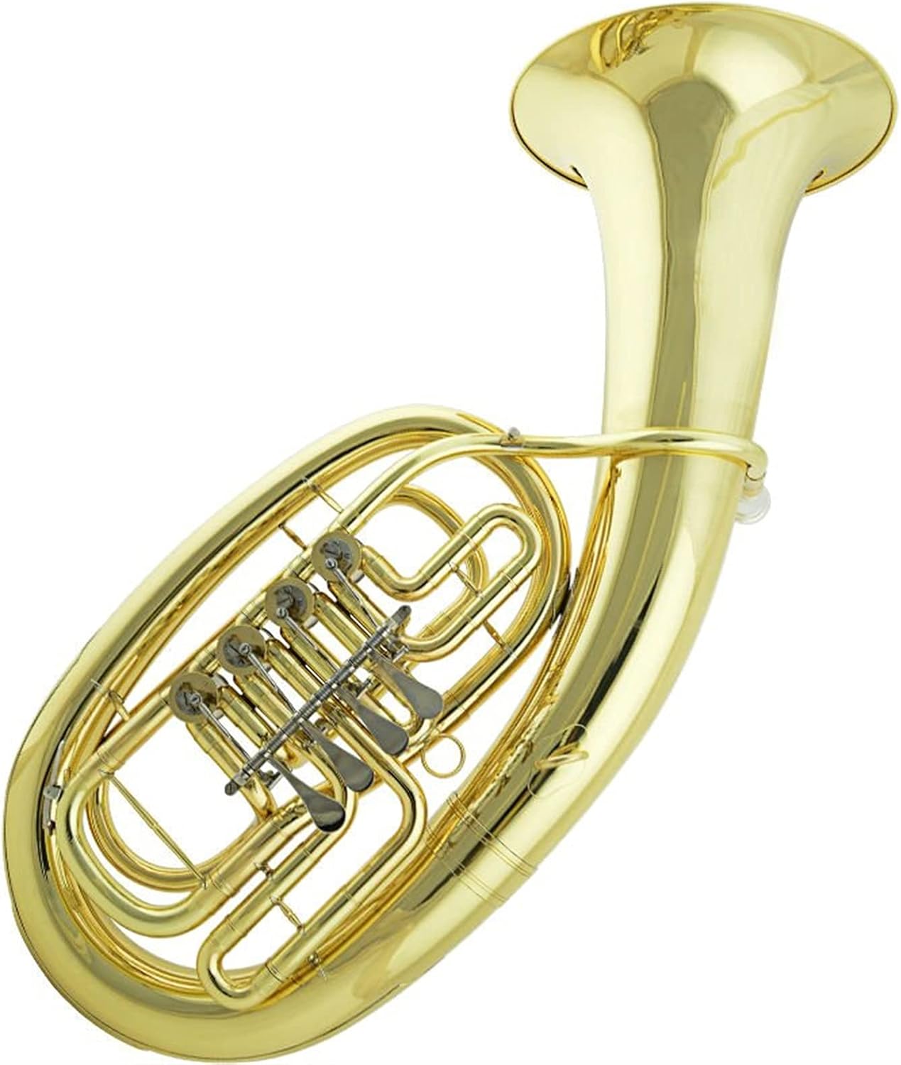 Trumpets Beginner Professional Euphonium B Flat Gold Lacquer Grading Brass Wind Instrument with Mouthpiece and case Trumpet Set